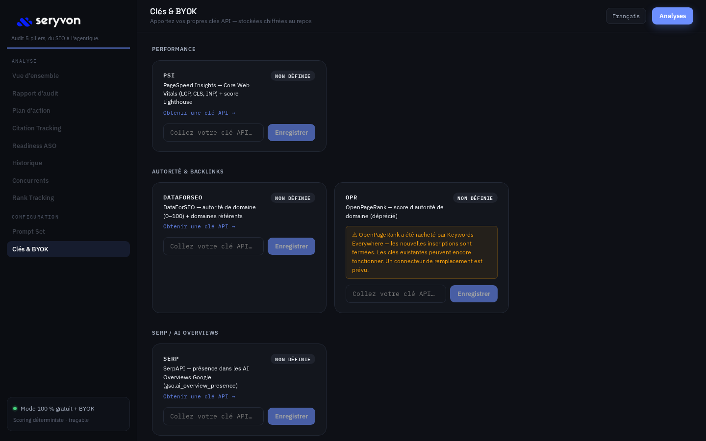 Seryvon Docker BYOK encrypted connector configuration